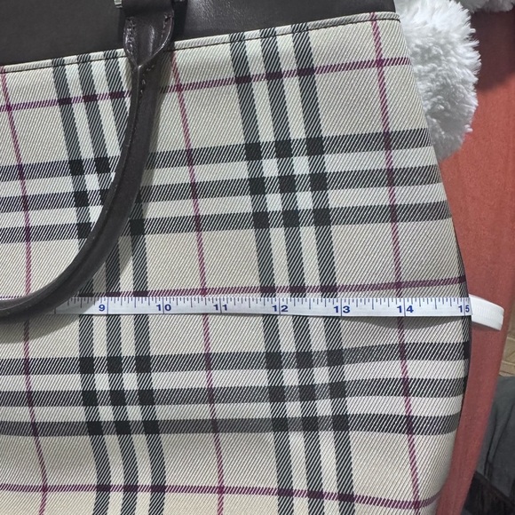 Burberry Plaid Tote Bag - Picture 10 of 12